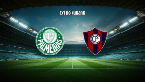 Palmeiras 1x1 Cerro Porteño: gol no fim e expulsão