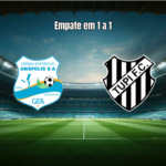 Grêmio Anápolis x Tupy FC: Duelo termina empatado em 1 a 1