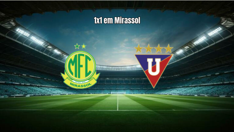 Mirassol 1x1 LDU de Quito: oitavas seguem em aberto