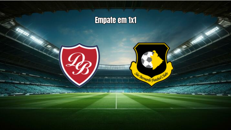 Desportivo Brasil U20 e São Bernardo empatam em 1x1