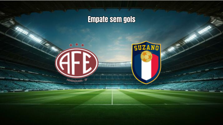 Empate em 0x0 entre Ferroviária U20 e União Suzano U20