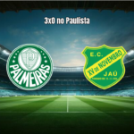 Palmeiras U20 vence XV de Jaú U20 por 3 a 0 no Paulista