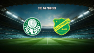 Palmeiras U20 vence XV de Jaú U20 por 3 a 0 no Paulista