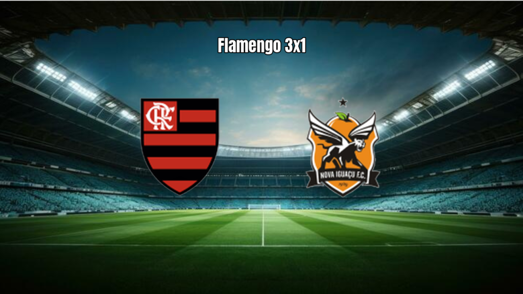 Flamengo U20 vence Nova Iguaçu U20 por 3 a 1 no Carioca