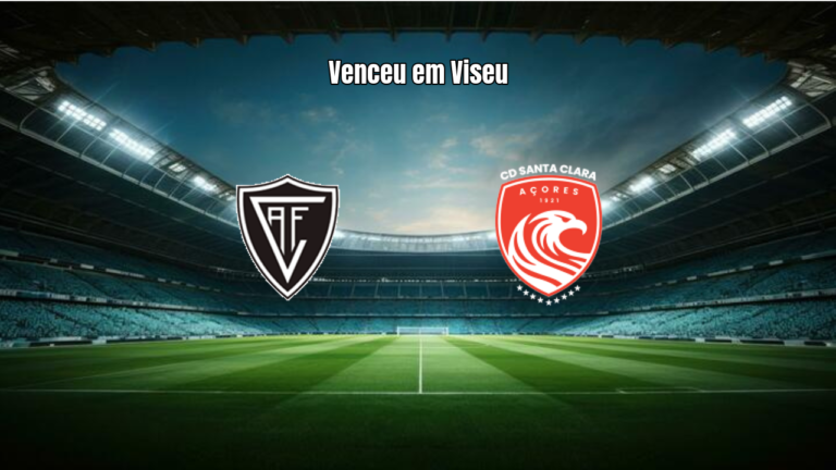 Acadêmico Viseu 0x1 Santa Clara: Destaques da Partida