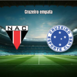 Nacional de Muriaé e Cruzeiro empatam em jogo eletrizante