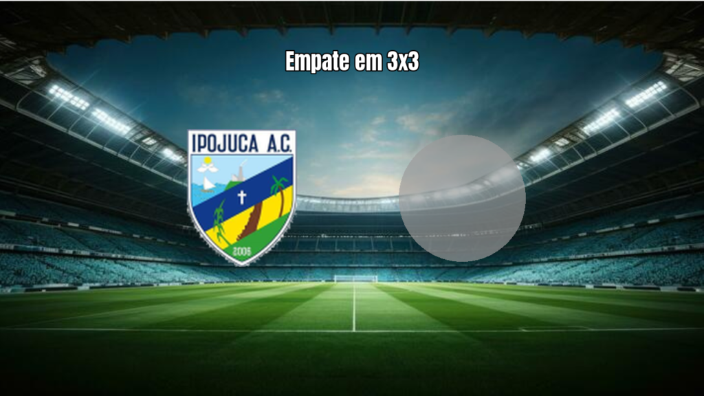 Ipojuca U20 3x3 1º de Maio U20: Empate eletrizante