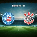 Bahia W 1x1 Corinthians W: empate no Brasileirão Feminino