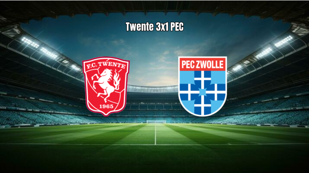 Twente vence PEC Zwolle por 3 a 1 na Eredivisie em casa