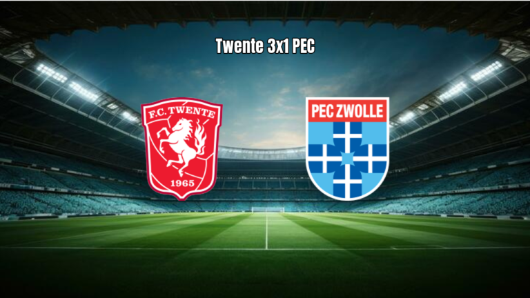 Twente vence PEC Zwolle por 3 a 1 na Eredivisie em casa