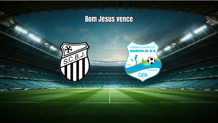 Bom Jesus EC 2x0 Grêmio Anápolis: vitória pela 6ª rodada