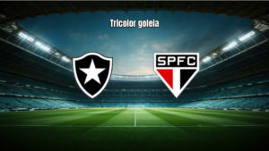 No Nilton Santos, São Paulo W goleia Botafogo W por 5 a 1