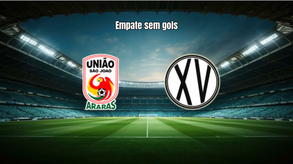 União São João U20 e XV de Piracicaba U20 empatam em 0 a 0