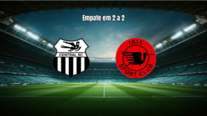 Central SC U20 e Ibis Sport Club U20 empatam em 2 a 2