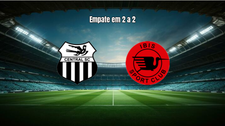 Central SC U20 e Ibis Sport Club U20 empatam em 2 a 2