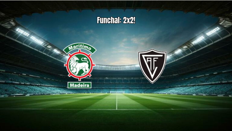 Marítimo 2x2 Academico Viseu: Destaques da Partida