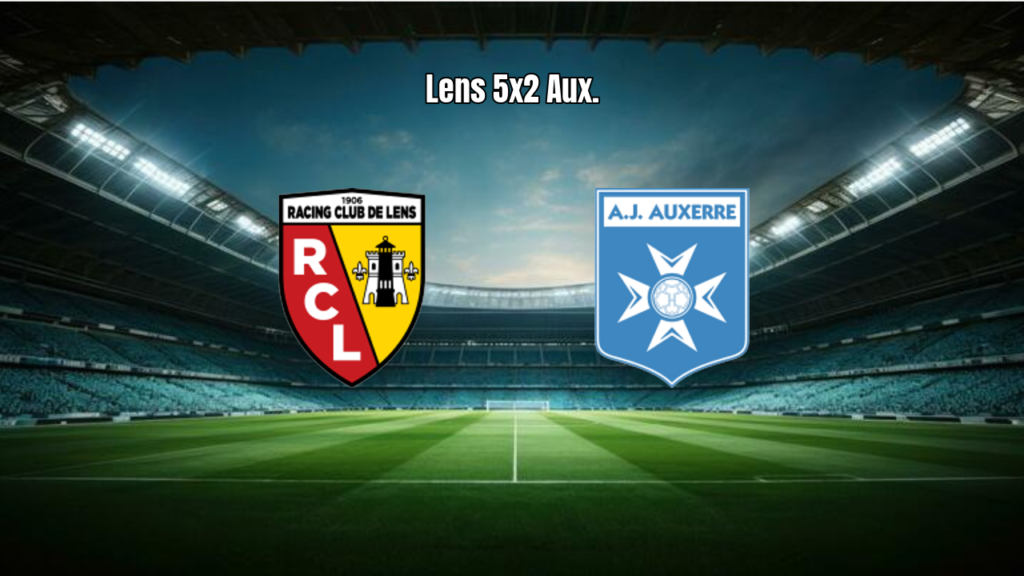 Lens goleia Auxerre por 5 a 2 na estreia da Ligue 1