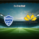 Barra SC U20 e Criciuma U20 empatam em 2 a 2 na final