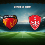 Le Mans 2x2 Brest: Gol no Fim Garante Empate na Ligue 1