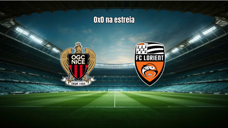 Nice x Lorient: Empate sem gols na abertura da Ligue 1