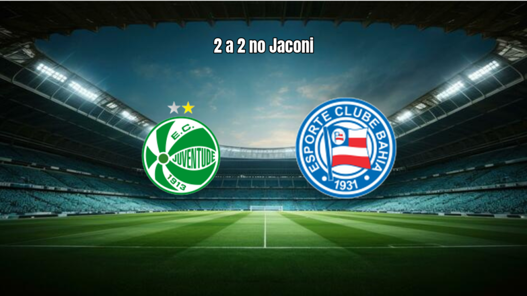 Juventude W e Bahia W empatam em 2 a 2 no Alfredo Jaconi