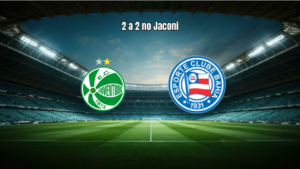 Juventude W e Bahia W empatam em 2 a 2 no Alfredo Jaconi