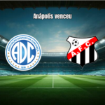 Confiança 0x1 Anápolis: vitória nos acréscimos na Série C