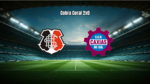 Santa Cruz 2x0 Caxias: Cobra Coral vence na Série C