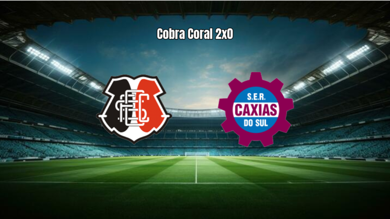 Santa Cruz 2x0 Caxias: Cobra Coral vence na Série C