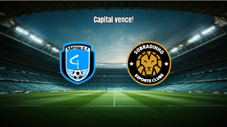 Capital TO U20 vence Sobradinho U20 por 1 a 0 na semifinal