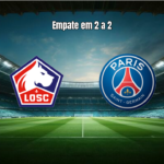 Lille 2 x 2 PSG: Empate emocionante com gols nos acréscimos