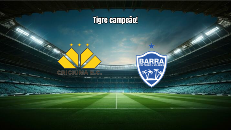 Criciuma U20 vence Barra SC U20 e conquista o Catarinense