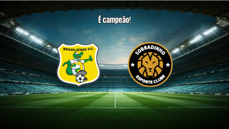 Brasiliense U20 vence Sobradinho e conquista o título