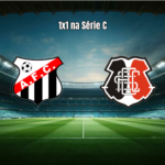 Anápolis 1x1 Santa Cruz: Empate com gols no segundo tempo