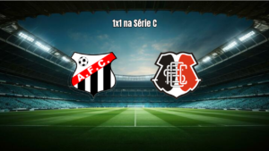 Anápolis 1x1 Santa Cruz: Empate com gols no segundo tempo