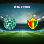 Guarani Campinas 2x2 Brusque: jogo emocionante termina igual