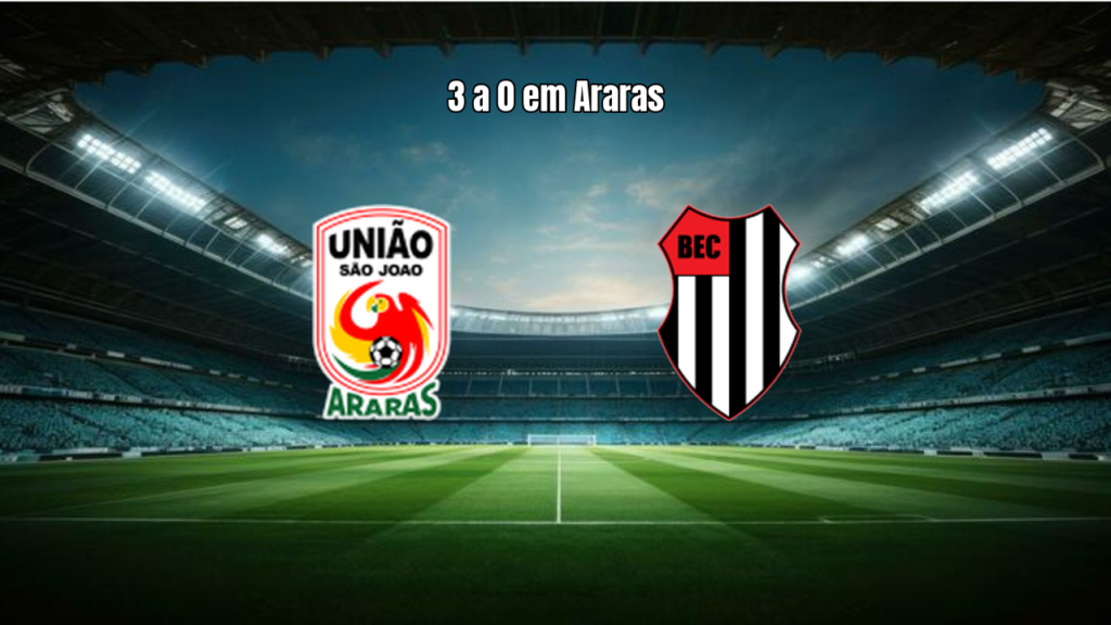 União São João 3x0 Bandeirante SP na Copa Paulista