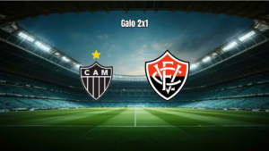 Atlético-MG 2x1 Vitória: vitória do Galo na Arena MRV