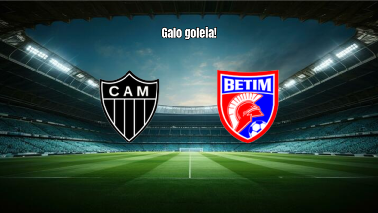 Atlético Mineiro U20 goleia Betim por 4 a 0 no Mineiro