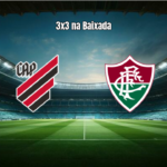 Athletico-PR e Fluminense empatam em 3 a 3 na Baixada