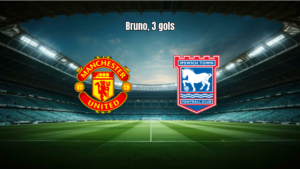 Manchester United 5x2 Ipswich: Show de Bruno Fernandes