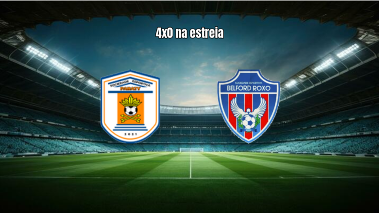 Paraty 0x4 Belford Roxo: goleada na estreia do Carioca