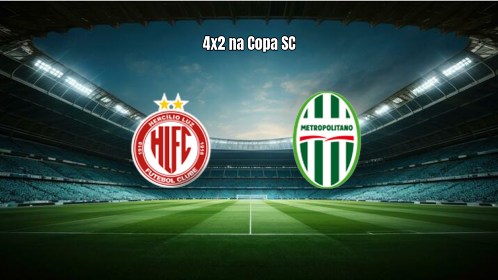 Hercílio Luz 4x2 Metropolitano: Destaques da Copa SC