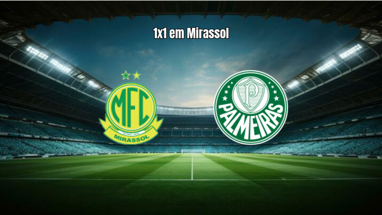 Mirassol 1x1 Palmeiras: empate e expulsão marcam duelo