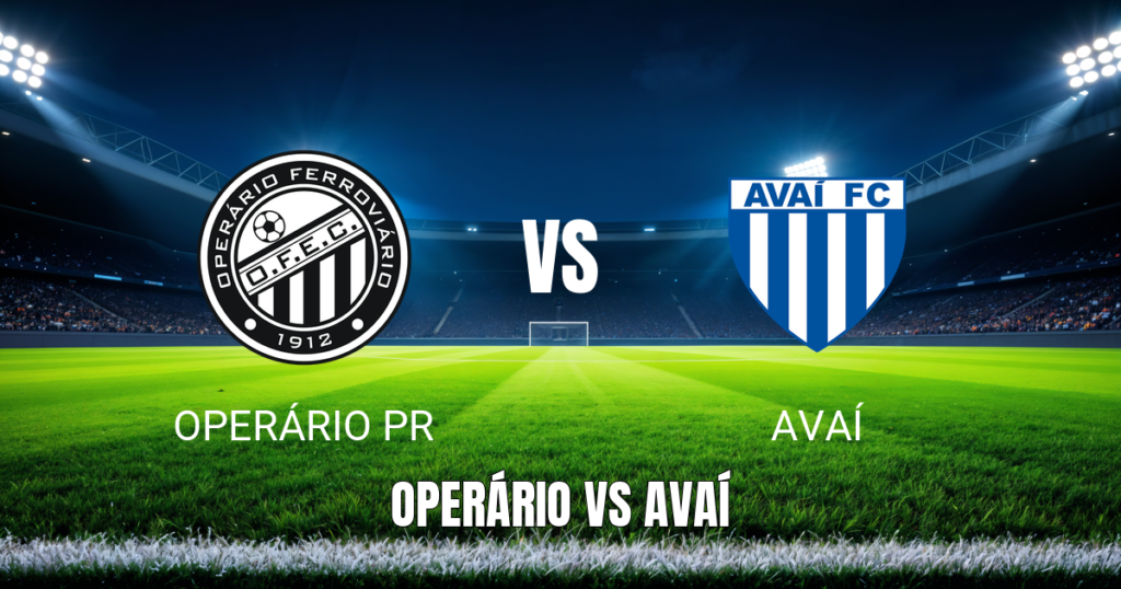 Onde Assistir Operário PR x Avaí: Palpite e Análise 16/08/2026
