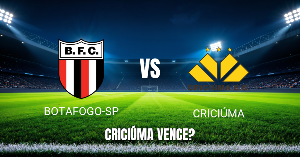 Onde Assistir Botafogo-SP x Criciúma: Palpite 19/08/2026