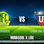 Onde Assistir Mirassol x Liga de Quito Palpite 13/08/2026