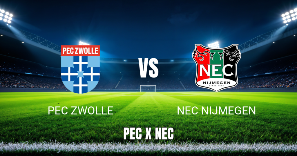 Onde assistir PEC Zwolle x NEC Nijmegen: Palpite para 29/08/2026