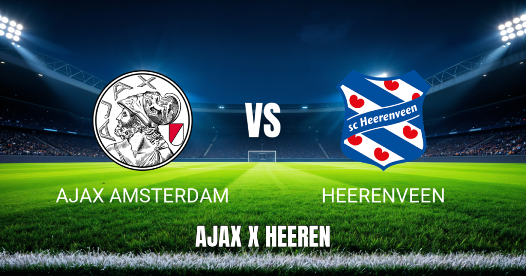 Onde assistir Ajax x Heerenveen: Palpite e transmissão - 16/08/2026