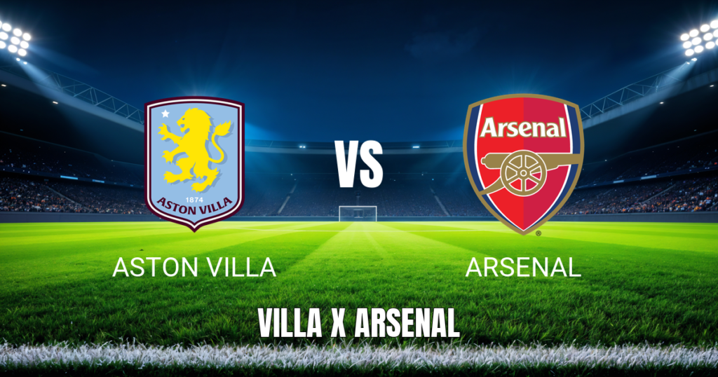 Onde Assistir Aston Villa x Arsenal: Palpite 31/08/2026